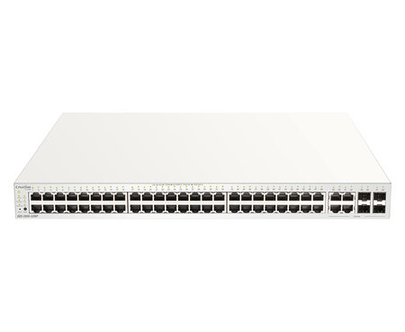 Dlink nuclias switch 52xge-ports poe+ nuclias switch 52xge-ports poe+ smart managed incl 4x1g combo 370ww/1yr lic