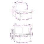 vidaXL Ensemble de canapé de jardin 11 Pièces Anthracite Acier