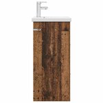 vidaXL Meuble de salle de bain avec évier Bois ancien