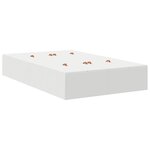 vidaXL Lit avec rangement Blanc 120x200 cm