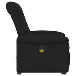 vidaXL Fauteuil de massage inclinable Noir Tissu