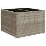 vidaXL Salon de jardin 9 Pièces avec coussins gris clair résine tressée