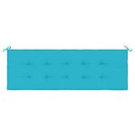 vidaXL Coussin de banc de jardin turquoise 150x50x4 cm tissu oxford