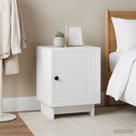 vidaXL Cabinet de chevet 2 Pièces Blanc 43 x 34 5 x 50 cm