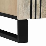 vidaXL Buffet Blanc 90 x 33 x 75 cm bois de manguier massif