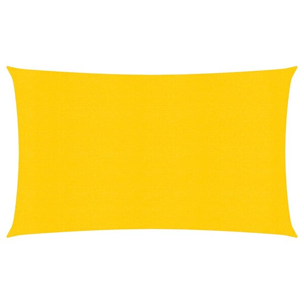 vidaXL Voile d'ombrage 160 g/m² Jaune 2 5x5 m PEHD