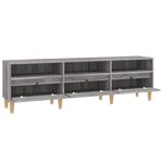 vidaXL Meuble TV Sonoma gris 150x30x44 5 cm bois d'ingénierie