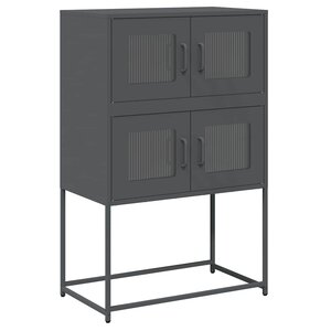 vidaXL Buffet haut anthracite 68x39x107 cm acier