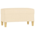 Banc banquette crème 70 x 35 x 41 cm tissu 02_0010520