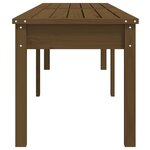 vidaXL Banc de jardin à 2 places marron miel 203 5x44x45cm bois de pin