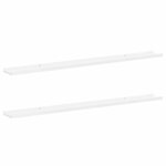 vidaXL Étagères murales 2 Pièces Blanc brillant 115x9x3 cm