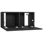 vidaXL Meubles TV suspendus 3 Pièces Noir 60x30x30 cm