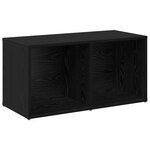 vidaXL Ensemble meuble TV 2 Pièces Chêne noir 37 x 35 x 107 cm