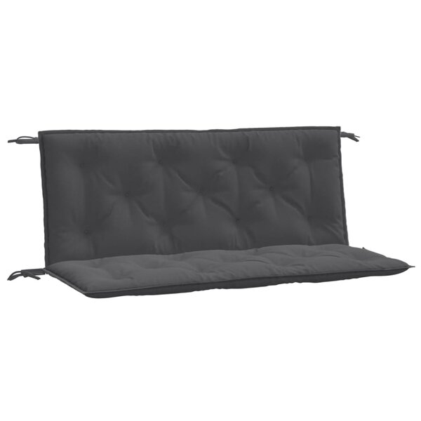 vidaXL Coussins de banc de jardin lot de 2 anthracite mélangé tissu