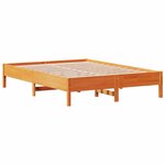 vidaXL Cadre de lit sans matelas cire marron 150x200cm bois pin massif