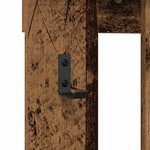 vidaXL Porte-manteau mural Montage mural Bois ancien 100 x 10 x 100 cm