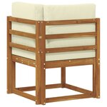 vidaXL Canapé d'angle extérieur Bois d'Acacia Massif