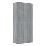 vidaXL Armoire à chaussures sonoma gris 80x39x178 cm bois d'ingénierie