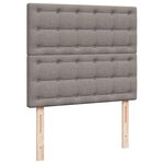 VidaXL Cadre de lit ottoman avec matelas taupe 120x190 cm tissu