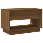 vidaXL Meuble TV Chêne marron 70x41x44 cm Bois d'ingénierie