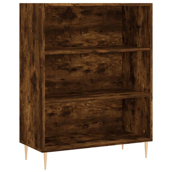 vidaXL Bibliothèque chêne fumé 69 5x32 5x90 cm bois d'ingénierie