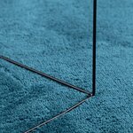 vidaXL Tapis OVIEDO à poils courts turquoise Ø 80 cm