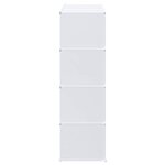 vidaXL Cubes de rangement 12 Pièces avec tiges de suspension PP