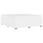 vidaXL Cadre de lit avec matelas Blanc 180 x 200 cm tissu