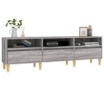 vidaXL Meuble TV Sonoma gris 150x30x44 5 cm bois d'ingénierie