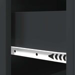 vidaXL Armoire à tiroirs Noir 66 x 34 5 x 92 cm Bois d'ingénierie