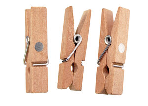 Pince à linge magnétique 3 5cm naturel x10 pièces