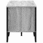 vidaXL Meuble TV sonoma gris 122x34x41 cm bois d'ingénierie