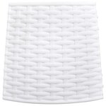 vidaXL Jupe de sapin de Noël blanc Ø56x23 cm plastique