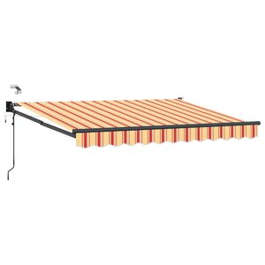 vidaXL Auvent rétractable électrique Multicolore 3 5 x 2 5 m