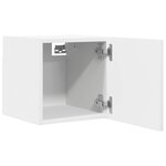vidaXL Meubles TV muraux 2 Pièces Blanc 30 5x30x30 cm