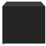 vidaXL Table basse avec lumières LED noir bois d'ingénierie