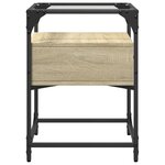 vidaXL Table de chevet chêne sonoma 40x40x55 cm bois d’ingénierie