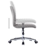 vidaXL Chaises à manger lot de 4 gris clair tissu