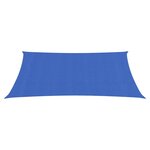 vidaXL Voile d'ombrage 160g/m² rectangulaire bleu 3 5x4 5 m PEHD