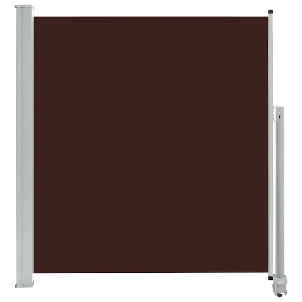 vidaXL Auvent latéral rétractable de patio 140 x 300 cm Marron