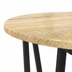 vidaXL Ensemble de tables d'appoint 2 Pièces Chêne Sonoma et noir