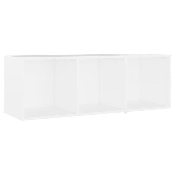 vidaXL Meuble TV Blanc 107x35x37 cm Aggloméré