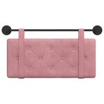 vidaXL Tête de lit suspendue Rose Velours