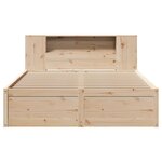 vidaXL Cadre de lit sans matelas 120x190 cm bois de pin massif