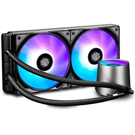 Deepcool castle 280 rgb processeur refroidisseur de liquide tout-en-un noir 1 pièce(s)