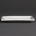 Assiettes carrées blanches 240(l)mm - lot de 12 - olympia -  - porcelaine240 240