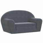 vidaXL Chaise longue pliable pour enfants gris clair