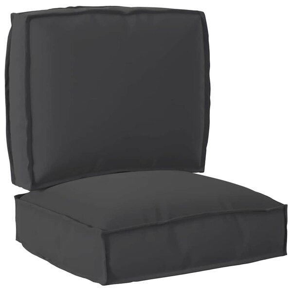 vidaXL Set de coussins de palette 2 Pièces Noir 50 x 50 x 12 cm