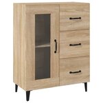 vidaXL Buffet chêne sonoma 69 5x34x90 cm bois d'ingénierie