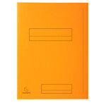 Paquet de 50 chemises 2 rabats JURA en carte 240 grammes orange EXACOMPTA